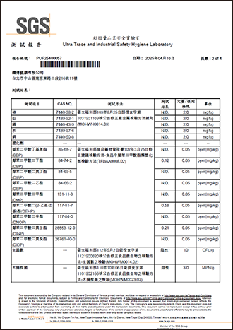 塑化劑、重金屬檢測